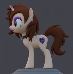 Size: 2486x2522 | Tagged: safe, artist:sgt.acey, oc, oc:chloe adore, pony, 3d, female, mare