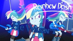 Size: 1920x1080 | Tagged: safe, pinkie pie, rainbow dash, human, equestria girls, g4, my little pony equestria girls, my little pony equestria girls: rainbow rocks, angry, avril lavigne, awesome as i want to be, cover, dancing, drums, electric guitar, guitar, musical instrument, pmv