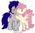 Size: 6000x5802 | Tagged: safe, artist:jennieoo, oc, oc:gentle star, oc:maverick, earth pony, pegasus, pony, blushing, cheek kiss, duo, duo male and female, female, friends, gift art, hearts and hooves day, holiday, kissing, male, mare, patreon, patreon reward, show accurate, simple background, spread wings, stallion, transparent background, valentine, valentine's day, vector, wings