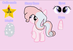 Size: 2360x1640 | Tagged: safe, oc, oc only, oc:starry rose, pony, unicorn, base used, female, filly, foal, horn, magical lesbian spawn, offspring, parent:moondancer, parent:starlight glimmer, parents:glimmerdancer, pink background, shy, simple background, solo, unicorn oc