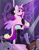 Size: 3000x3854 | Tagged: safe, artist:ghostpikachu, princess cadance, alicorn, pony, semi-anthro, g4, base artist:seurnik, base used, bedroom eyes, belly, bipedal, clothes, club, collar, dancing, female, high res, latex, latex panties, latex socks, lidded eyes, mare, panties, party, pole, pole dancing, seductive, seductive look, seductive pose, sexy, socks, solo focus, spotlight, spread wings, stockings, stripper pole, stupid sexy princess cadance, thigh highs, underwear, wings