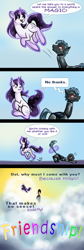 Size: 642x1920 | Tagged: safe, artist:aisuroma, oc, oc only, oc:mage, pony, robot, robot pony, unicorn, comic, friendship, levitation, magic, self-levitation, tail, tail pull, telekinesis