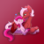 Size: 2000x2000 | Tagged: safe, artist:whimsicalseraph, oc, oc only, oc:raspberry sorbet, oc:strawberry syrup, pegasus, pony, female, gradient background, incest, lesbian, twincest, twins