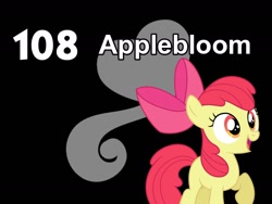 Size: 1280x960 | Tagged: safe, artist:popoyriaza453, apple bloom, earth pony, pony, g4, apple bloom's bow, bow, female, filly, foal, hair bow, solo