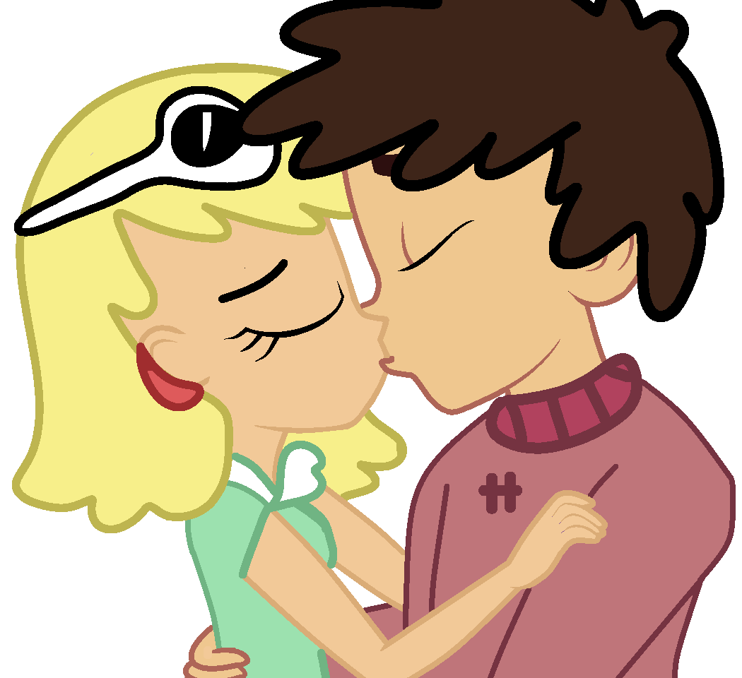 3302281 - safe, artist:jadeharmony, human, equestria girls, g4, crossover,  gavin (the loud house), kissing, leni loud, nickelodeon, simple background, the  loud house, transparent background - Derpibooru