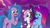 Size: 3300x1856 | Tagged: safe, screencap, izzy moonbow, misty brightdawn, violette rainbow, pony, unicorn, g5, my little pony: tell your tale, swirlpool starlight, spoiler:g5, spoiler:my little pony: tell your tale, spoiler:tyts02e06, rebirth misty, sparkly eyes, wingding eyes