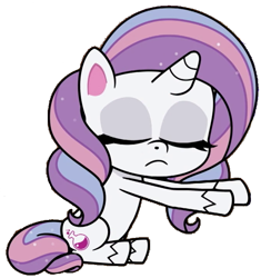 Size: 673x715 | Tagged: safe, edit, edited screencap, editor:luckydog416, screencap, potion nova, pony, unicorn, all that jitters, g4, g4.5, my little pony: pony life, eyes closed, female, mare, not a vector, simple background, solo, transparent background