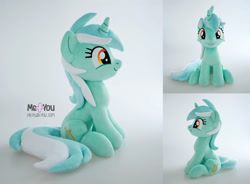 Size: 2000x1468 | Tagged: safe, artist:meplushyou, lyra heartstrings, pony, unicorn, g4, cute, irl, lyrabetes, photo, plushie, solo