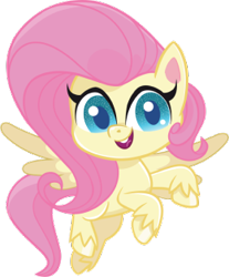 Size: 260x314 | Tagged: safe, pegasus, pony, g4.5, my little pony: pony life, official, 2d, chibi, flying, looking at you, simple background, smiling, smiling at you, solo, transparent background