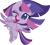 Size: 447x404 | Tagged: safe, twilight sparkle, alicorn, pony, g4, g4.5, my little pony: pony life, official, 2d, chibi, flying, happy, looking at you, one eye closed, simple background, smiling, smiling at you, solo, transparent background, twilight sparkle (alicorn), wink, winking at you