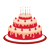 Size: 1024x1024 | Tagged: safe, edit, edited screencap, editor:luckydog416, screencap, g4, g4.5, my little pony: pony life, birthday cake, cake, food, no pony, prop, simple background, transparent background