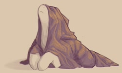 Size: 1241x752 | Tagged: safe, artist:shouldbedrawing, pony, beige background, blanket, covered eyes, cute, lying down, monochrome, nose in the air, prone, sepia, simple background, solo