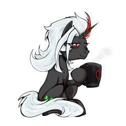 Size: 800x800 | Tagged: safe, artist:thurder2020, oc, oc only, oc:deadleaf, pony, unicorn, 2024 community collab, derpibooru community collaboration, simple background, solo, transparent background