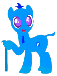 Size: 1736x2312 | Tagged: safe, artist:robloxboblox2023, earth pony, pony, g4, base used, facebook, ponified, simple background, solo, transparent background