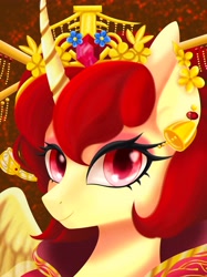 Size: 4160x5573 | Tagged: safe, artist:cc234, artist:rainshadow, oc, oc only, alicorn, pony, chinese, clothes, commission, eyeshadow, female, horn, makeup, mare