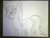 Size: 4608x3456 | Tagged: safe, artist:iamaveryrealperson, photographer:iamaveryrealperson, derpy hooves, pegasus, pony, g4, 2021, art dump, female, looking at someone, looking at something, looking offscreen, mare, missing cutie mark, monochrome, open mouth, palindrome get, paper, pencil drawing, sketch, smiling, traditional art, unfinished art, wingless