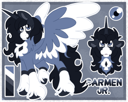 Size: 2500x2000 | Tagged: safe, artist:euspuche, oc, oc only, oc:carmen jr, alicorn, female, reference sheet, solo