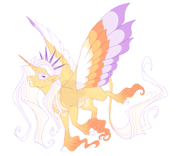 Size: 4200x3700 | Tagged: safe, artist:gigason, oc, oc:sun píllar, alicorn, pony, cloven hooves, colored wings, female, mare, multicolored wings, simple background, solo, transparent background, unshorn fetlocks, wings