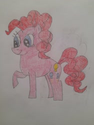 Size: 4000x3000 | Tagged: safe, artist:sunny-dust, pinkie pie, earth pony, pony, g4, drawing, female, solo