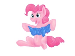 Size: 900x675 | Tagged: source needed, safe, artist:zyllia, pinkie pie, earth pony, g4, exploitable meme, meme, simple background, solo, white background