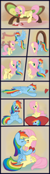 Size: 2240x7640 | Tagged: safe, artist:callichrome, fluttershy, rainbow dash, pegasus, pony, g4, comic, cute, dashabetes, female, flying, folded wings, hearts and hooves day, holiday, hug, kiss on the lips, kissing, lesbian, mare, ship:flutterdash, shipping, shyabetes, smiling, spread wings, valentine, valentine's day, valentine's day card, wholesome, wings