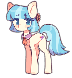 Size: 710x770 | Tagged: safe, artist:lnspira, coco pommel, earth pony, pony, g4, blushing, female, mare, simple background, solo, transparent background