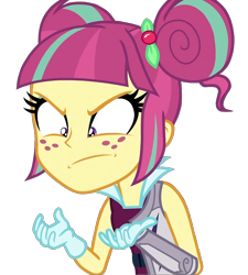 Size: 1298x1440 | Tagged: safe, edit, edited screencap, screencap, sour sweet, human, equestria girls, g4, my little pony equestria girls: friendship games, angry, background removed, looking down, png, shadowbolts, simple background, solo, transparent background