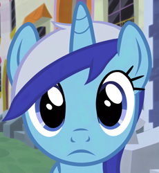 Size: 3092x3368 | Tagged: safe, screencap, minuette, pony, unicorn, amending fences, g4, season 5, female, frown, looking at you, mare, reaction image, solo