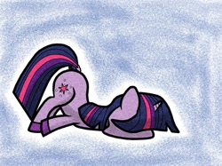 Size: 1749x1310 | Tagged: safe, artist:scandianon, twilight sparkle, pony, unicorn, g4, face down ass up, female, mare, solo, unicorn twilight