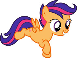 Size: 2992x2255 | Tagged: safe, artist:lizzmcclin, scootaloo, scootaloo (g3), pegasus, pony, g3, g4, female, filly, foal, g3 to g4, generation leap, simple background, solo, transparent background