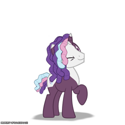 Size: 3600x3600 | Tagged: safe, artist:ramixe dash, violette rainbow, pony, unicorn, series:make your tale, series:make your tale season 2, g4, g5, g5 to g4, generation leap, male, older, plum rainbows, rule 63, shadow, simple background, solo, stallion, transparent background