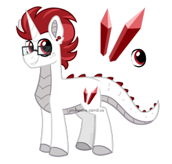 Size: 2100x2000 | Tagged: safe, artist:pink-pone, oc, oc only, dracony, dragon, hybrid, glasses, male, simple background, solo, transparent background