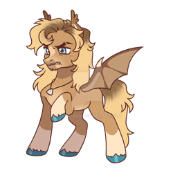 Size: 1024x1024 | Tagged: safe, artist:lynesssan, oc, oc:striker t, bat pony, pony, deviantart watermark, male, obtrusive watermark, simple background, solo, stallion, transparent background, watermark