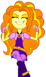 Size: 1200x2000 | Tagged: safe, adagio dazzle, human, equestria girls, g4, my little pony equestria girls: rainbow rocks, eyes closed, gem, grin, simple background, siren gem, smiling, solo, transparent background, vector