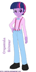 Size: 193x390 | Tagged: safe, artist:ameyal, twilight sparkle, equestria girls, g4, bowtie, clothes, dusk shine, equestria guys, pants, rule 63, shirt, shoes, simple background, solo, transparent background, wrong name, wrong outfit