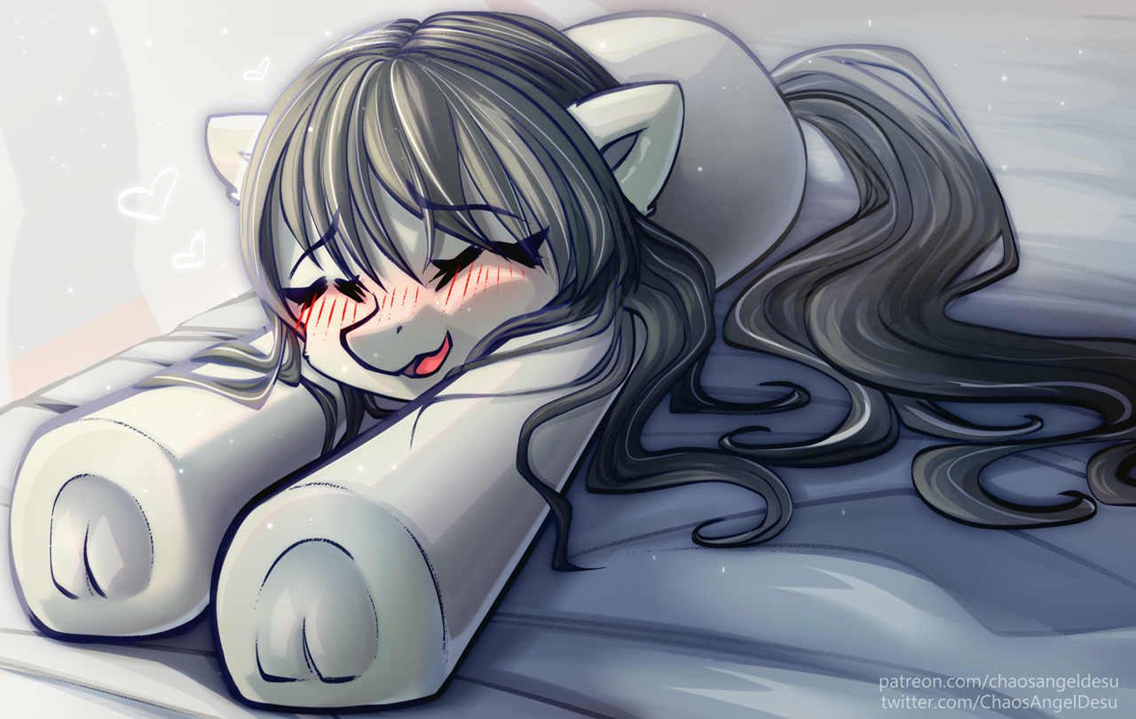 safe, artist:chaosangeldesu, octavia melody, earth pony, pony, g4, bed, blu...