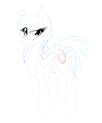 Size: 900x1080 | Tagged: safe, artist:alicehedgewolf, oc, oc only, pony, zebra, eyebrows, female, lineart, mare, raised eyebrow, simple background, smiling, smirk, solo, transparent background