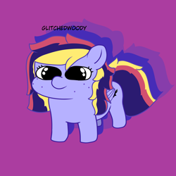 Size: 4134x4134 | Tagged: safe, artist:glitchedwoody, oc, oc only, oc:shooting star (gw), pegasus, pony, g4, digital art, freckles, simple background, solo
