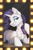 Size: 3000x4600 | Tagged: safe, artist:dorkmark, rarity, pony, unicorn, g4, bust, chest fluff, female, light, looking at a mirror, mare, mirror, reflection, solo