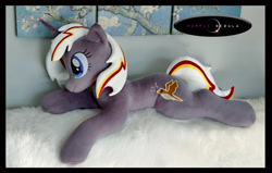 Size: 1280x812 | Tagged: safe, artist:purplenebulastudios, oc, oc:velvet remedy, pony, fallout equestria, irl, photo, plushie, solo