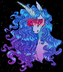 Size: 956x1090 | Tagged: safe, artist:suippumato, izzy moonbow, pony, unicorn, g5, black background, bust, female, mare, simple background, solo