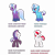 Size: 3600x3600 | Tagged: safe, artist:ramixe dash, comet (g5), sugar moonlight, violet frost, violette rainbow, auroricorn, pony, unicorn, g4, g5, amethyst frost, female, g5 to g4, generation leap, glasses, male, mare, plum rainbows, rule 63, simple background, stallion, startails, sweet moonlight, transparent background