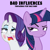 Size: 1920x1920 | Tagged: safe, artist:edy_january, artist:phucknuckl, editor:edy_january, rarity, twilight sparkle, alicorn, unicorn, g4, ahegao, album, album cover, angry, bad influences (songs), bali baby, blushing, double bitch, duo, duo female, female, lesbian, looking at each other, looking at someone, mare, music, open mouth, parody, purple background, rapper, rapping, raribitch, ship:rarilight, shipping, simple background, song, tinywiings, tongue out, twibitch sparkle, twilight bitch, twilight sparkle (alicorn), vector used, vulgar description