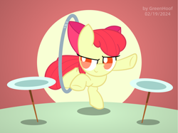 Size: 1922x1438 | Tagged: safe, artist:greenhoof, apple bloom, earth pony, pony, g4, female, filly, foal, solo, vector