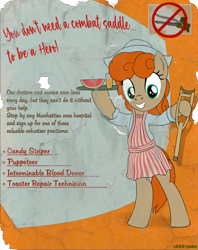 Size: 1200x1512 | Tagged: safe, artist:dddromm, oc, oc only, earth pony, pony, fallout equestria, poster, solo