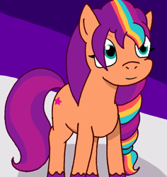 Size: 730x774 | Tagged: safe, artist:cmara, sunny starscout, earth pony, pony, g5, female, mane stripe sunny, solo