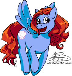 Size: 2007x2115 | Tagged: dead source, safe, artist:alex-heberling, pegasus, pony, female, high res, mare, obscurus lupa, open mouth, ponified, simple background, solo, tgwtg, transparent background