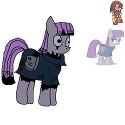 Size: 3249x3249 | Tagged: safe, artist:epicheavytf2, artist:pyrogaming, maud pie, earth pony, g4, creepypasta, exe, fake, female, friday night funkin', impostor, knuckles the echidna, mare, no mouth, reference used, scar, simple background, sonic the hedgehog (series), transparent background, wide eyes