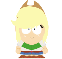 Size: 1175x1135 | Tagged: safe, artist:anyahmed, applejack, human, equestria girls, g4, female, simple background, solo, south park, transparent background