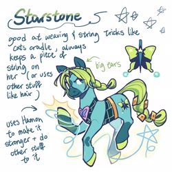 Size: 2048x2048 | Tagged: safe, artist:regularcitrus, earth pony, pony, mlp x jojo, alternate name, alternate universe, anime, crossover, female, jojo's bizarre adventure, jolyne cujoh, long description, mare, ponified, simple background, solo, stone ocean, white background